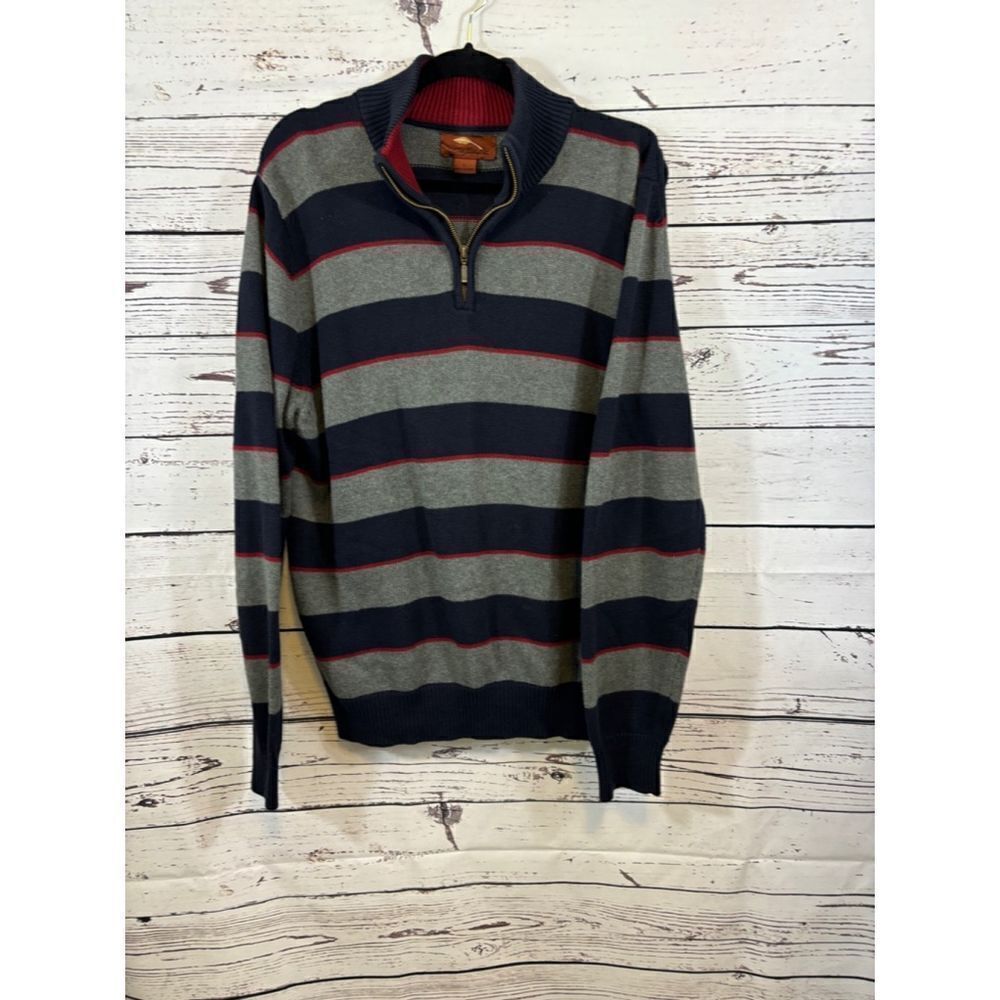 Men's Bob Timberlake Sweater, Size L, Blue & Gray